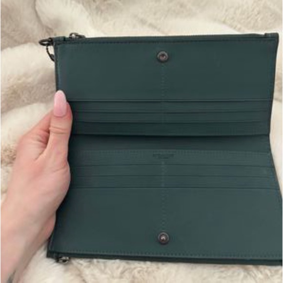 Forest Green Coach Wallet - Picture 2 of 2